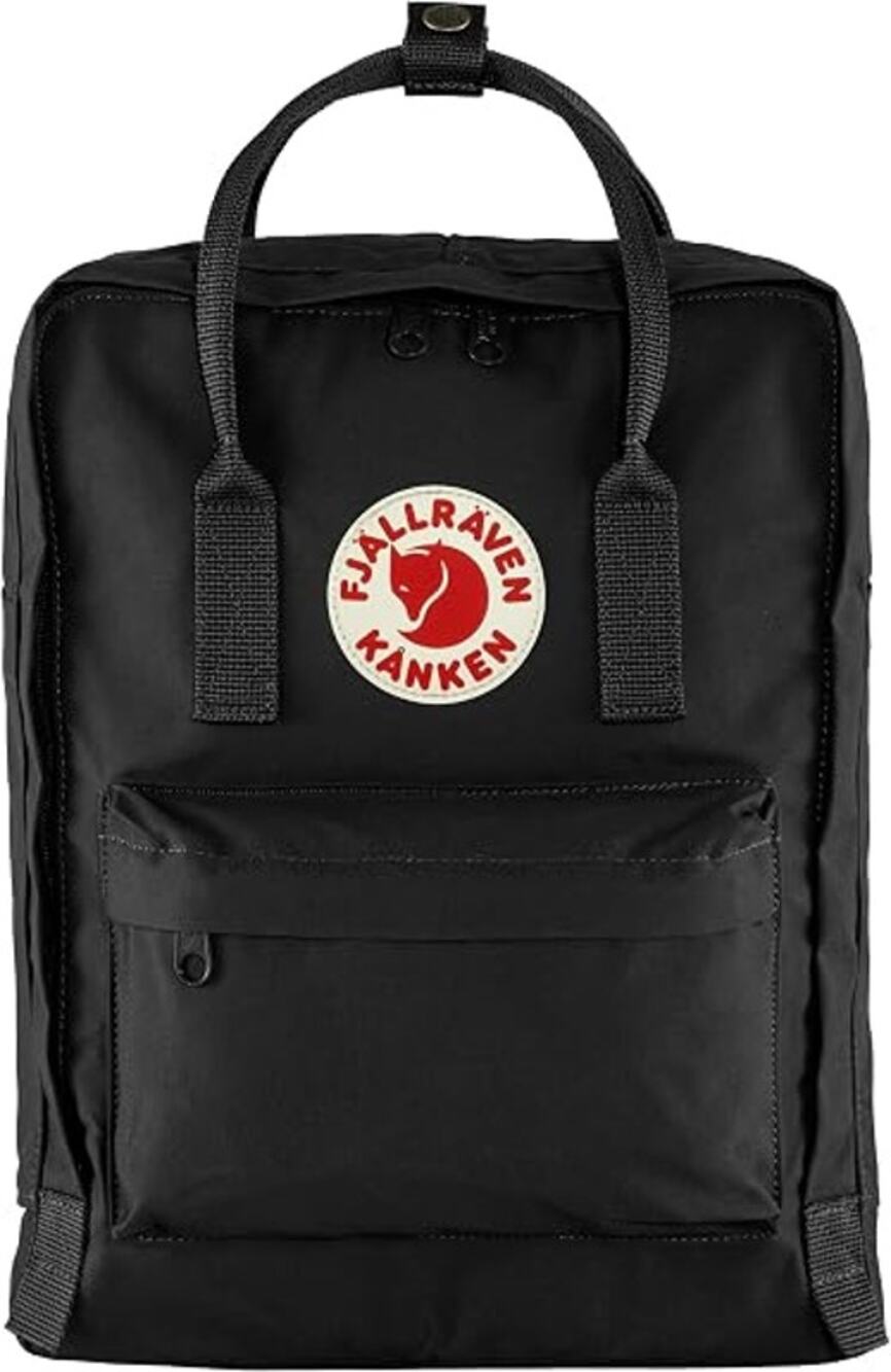 Fjallraven Kanken Classic Backpack Charcoal Black 16L Convertible Bag